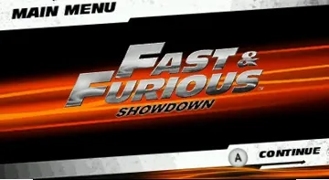 Fast & Furious Showdown (Europe)(En,Fr,Ge,It,Es) screen shot title